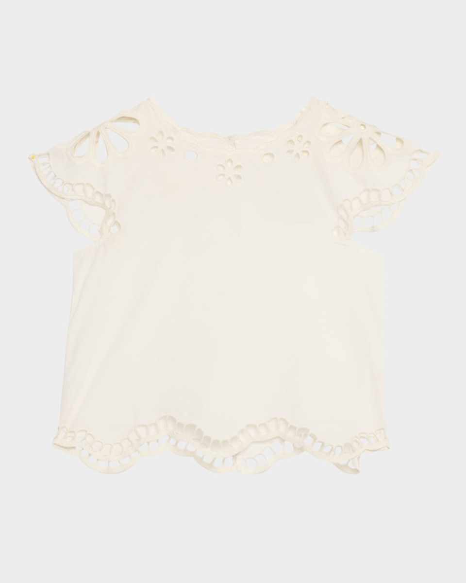 Super Bloom Eyelet Top